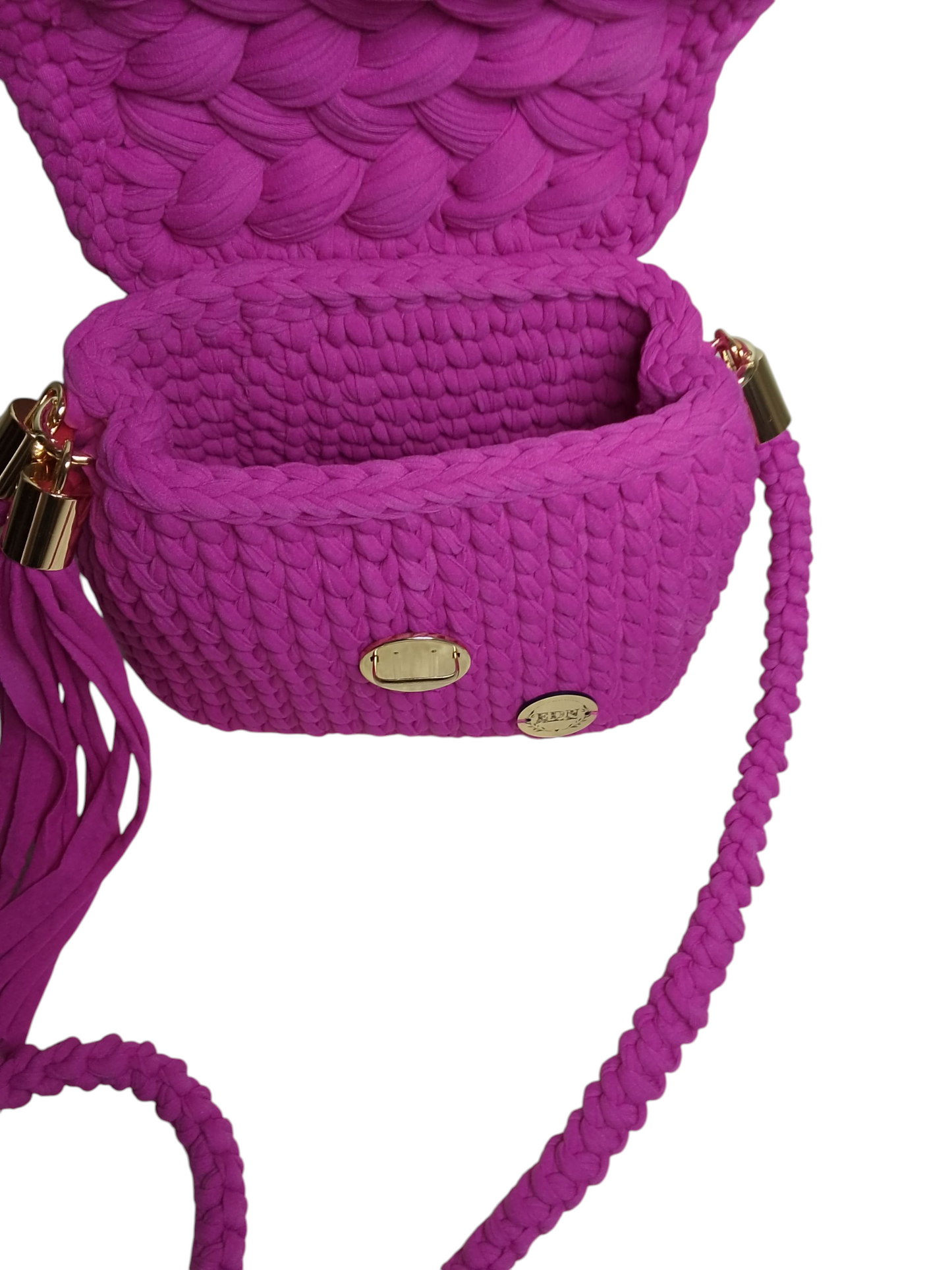 Bolso en trapillo pluma ligero. Pequeño bolso elegante y ligero.