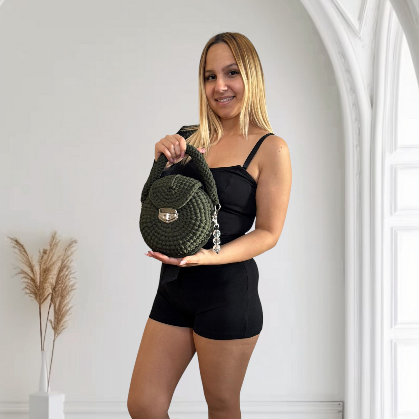Bolso Lyssny verde militar