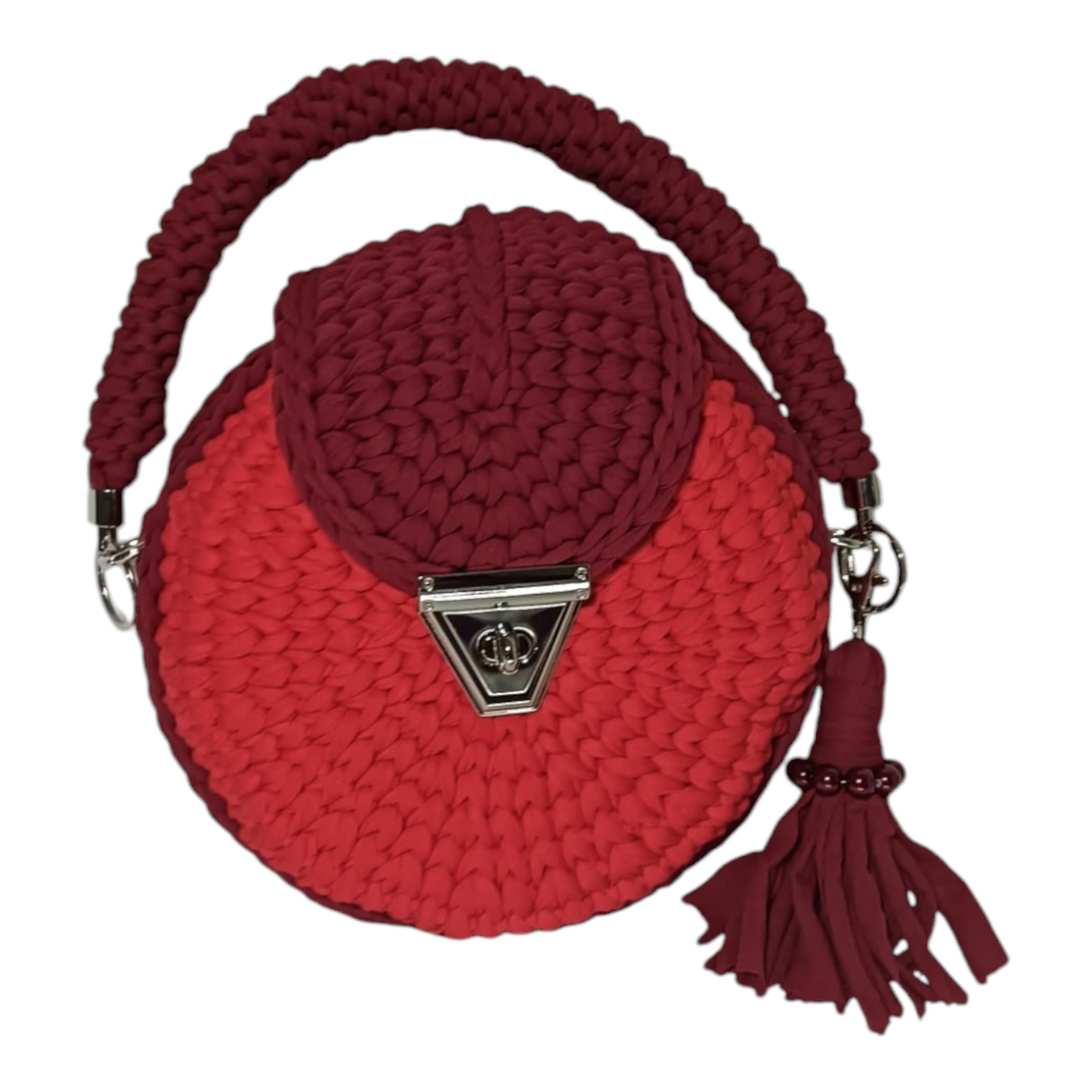 Bolso Lyssny rojo-burdeos