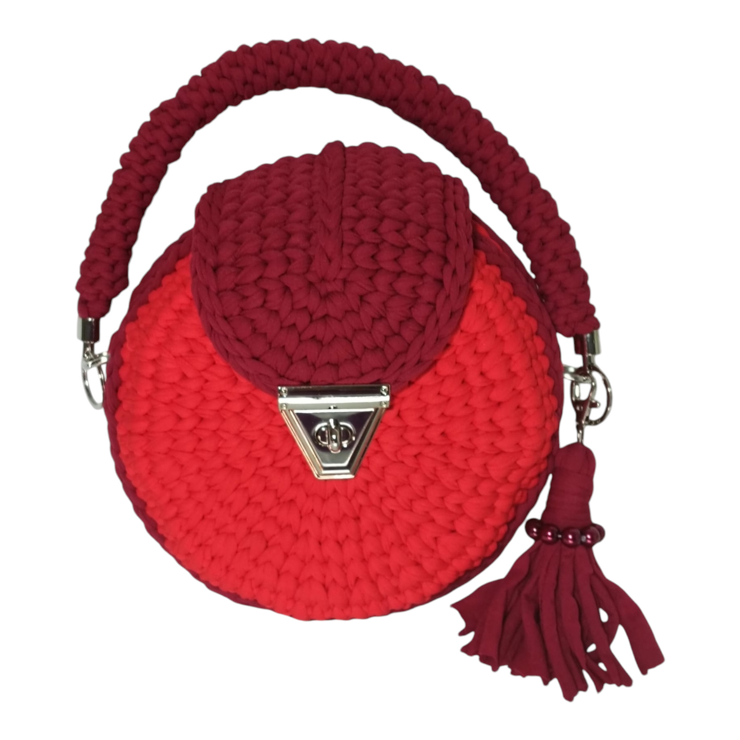 Bolso Lyssny rojo-burdeos