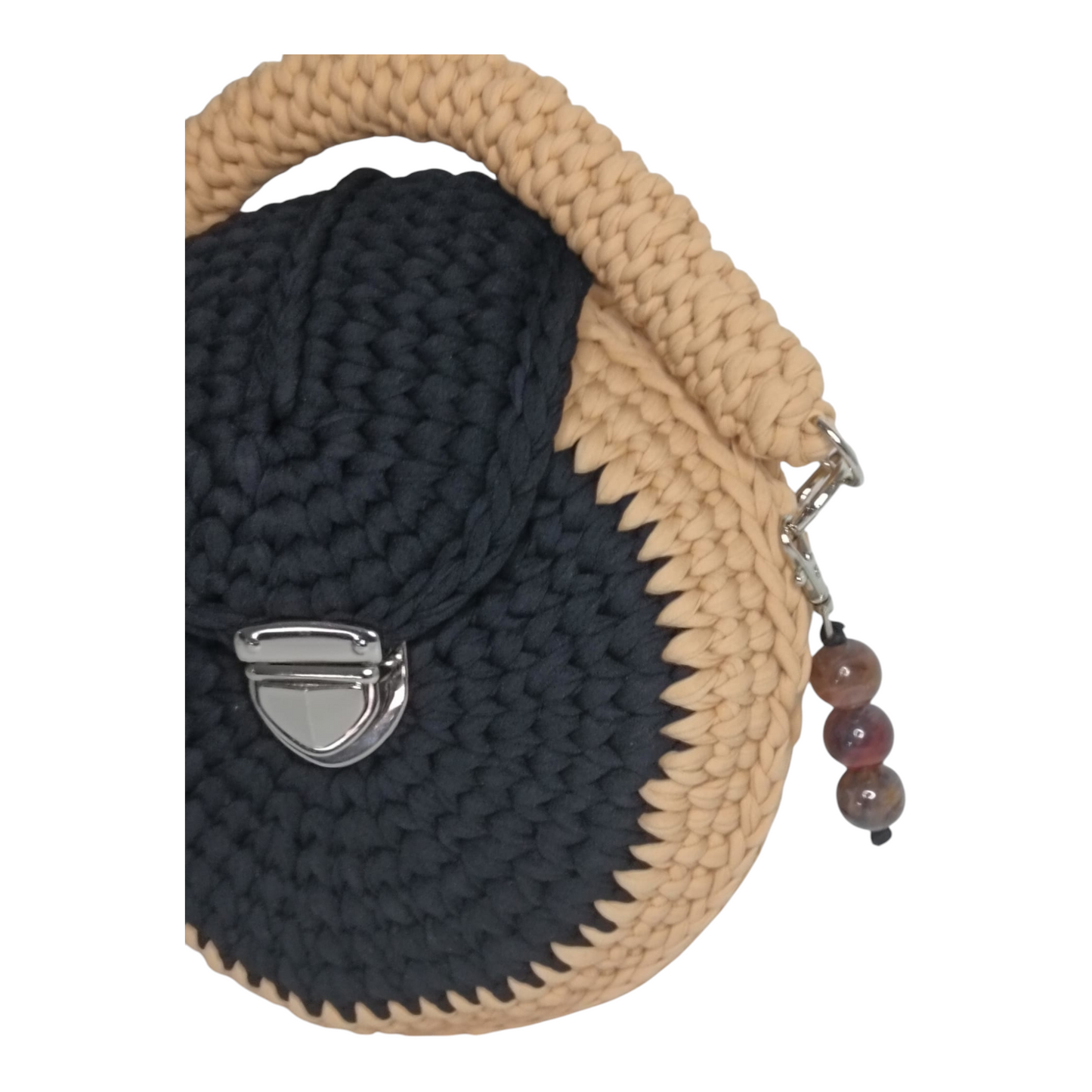 Bolso Lyssny negro y arena