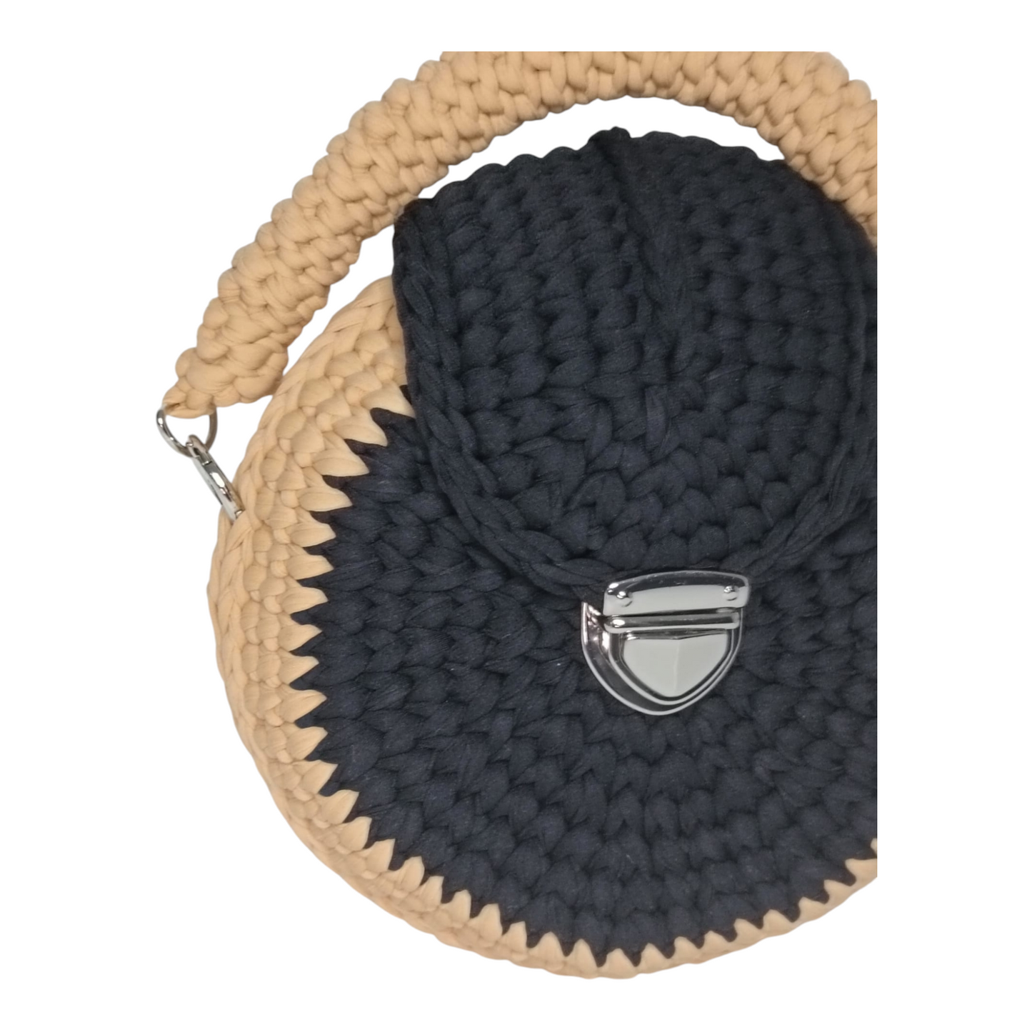 Bolso Lyssny negro y arena