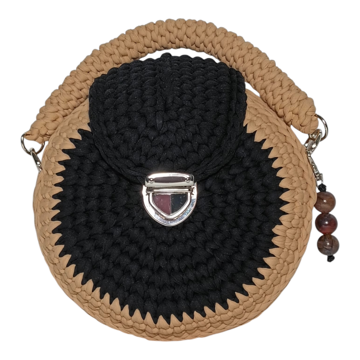 Bolso Lyssny negro y arena