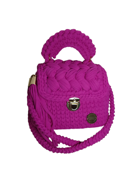 Bolso en trapillo pluma ligero. Pequeño bolso elegante y ligero.
