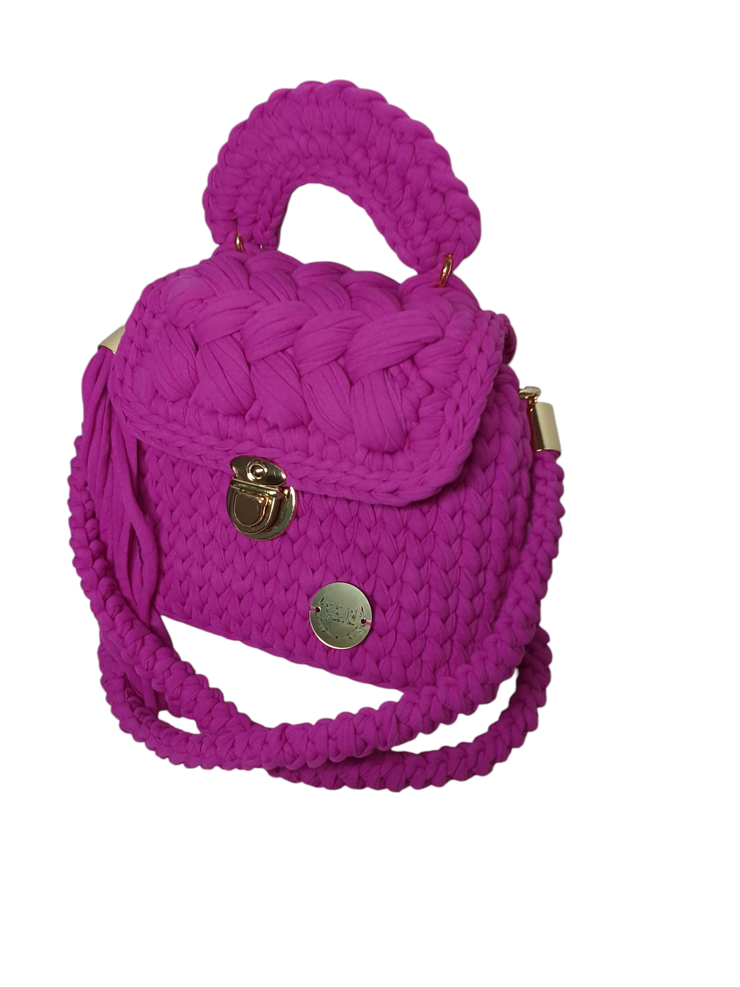 Bolso en trapillo pluma ligero. Pequeño bolso elegante y ligero.
