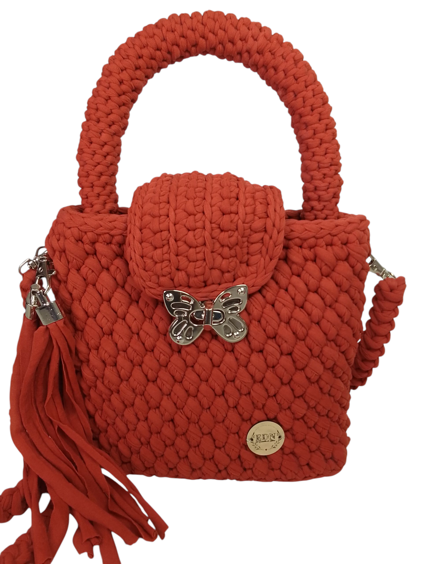 Bolso color caldera Elegante. Bolso muy ligero en trapillo pluma