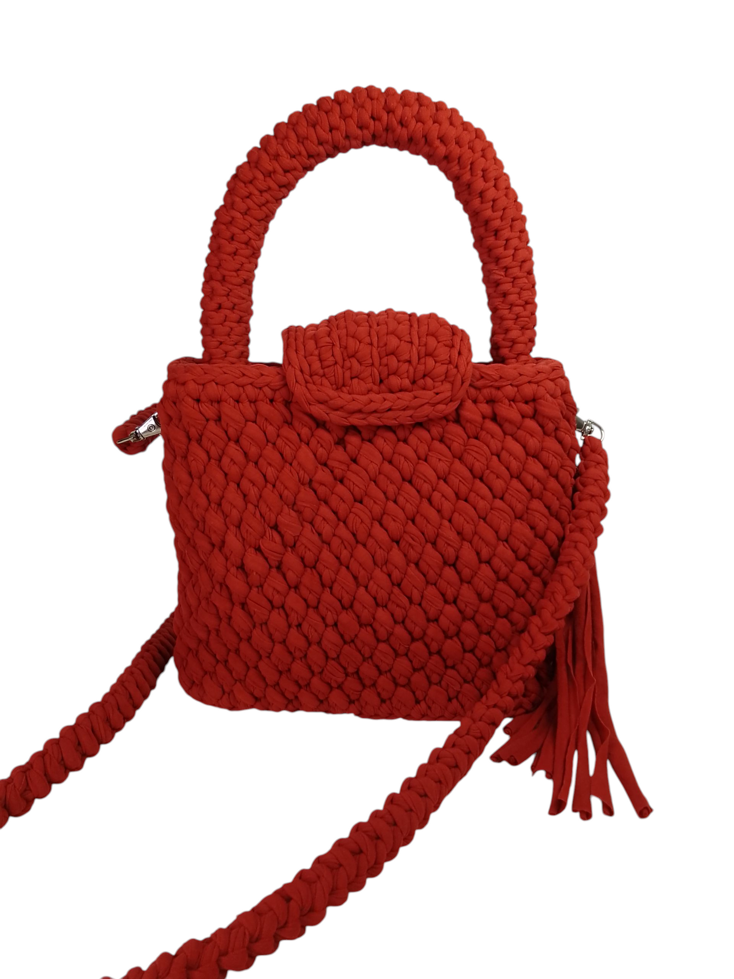 Bolso color caldera Elegante. Bolso muy ligero en trapillo pluma