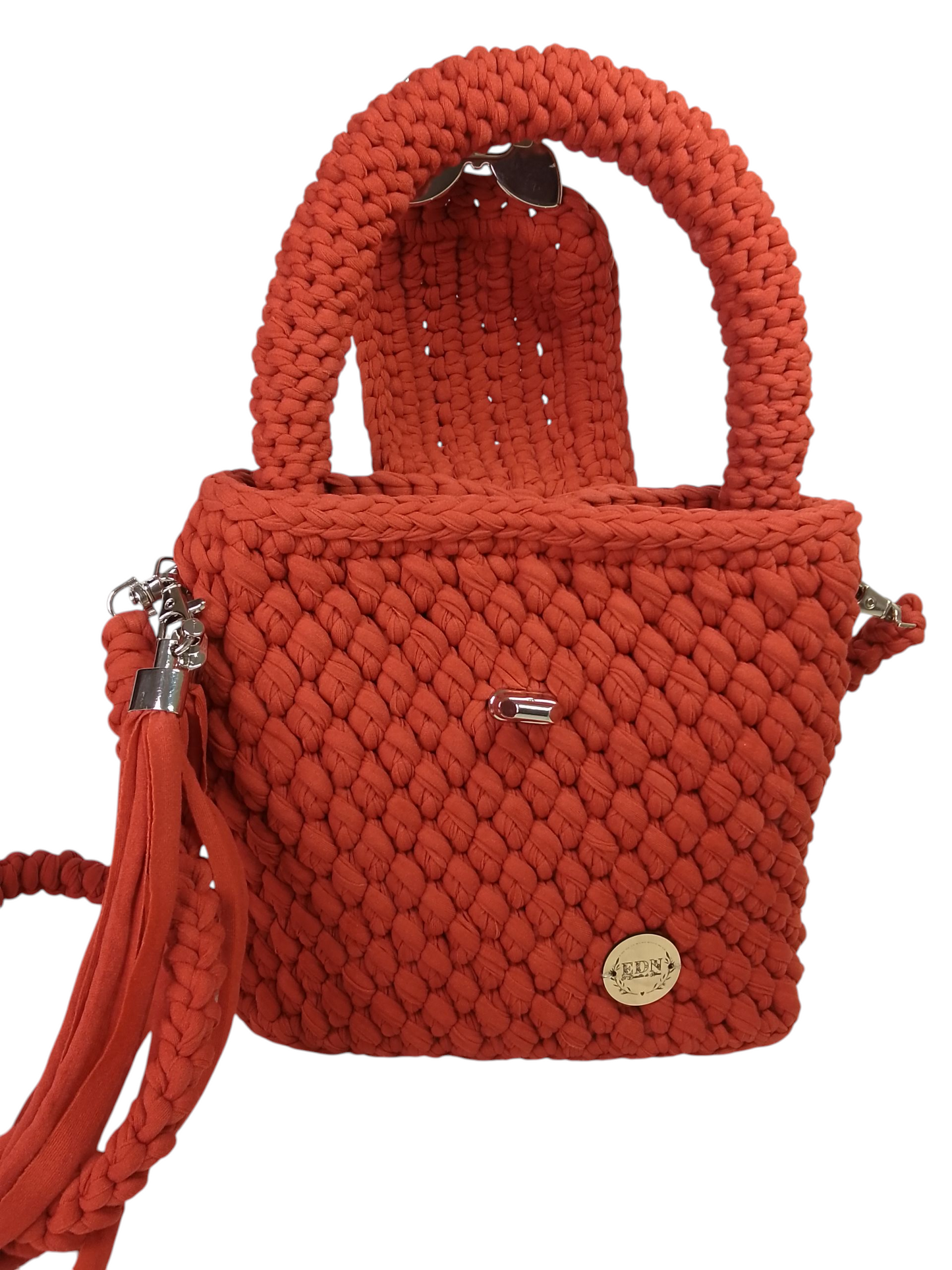 Bolso color caldera Elegante. Bolso muy ligero en trapillo pluma