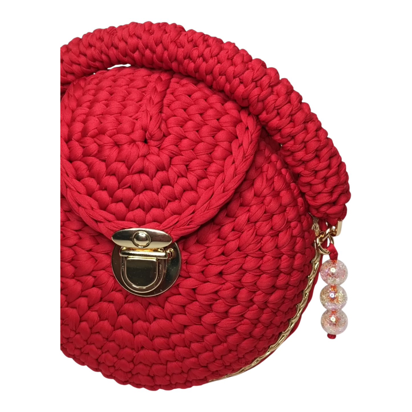 Bolso Lyssny granate y dorado