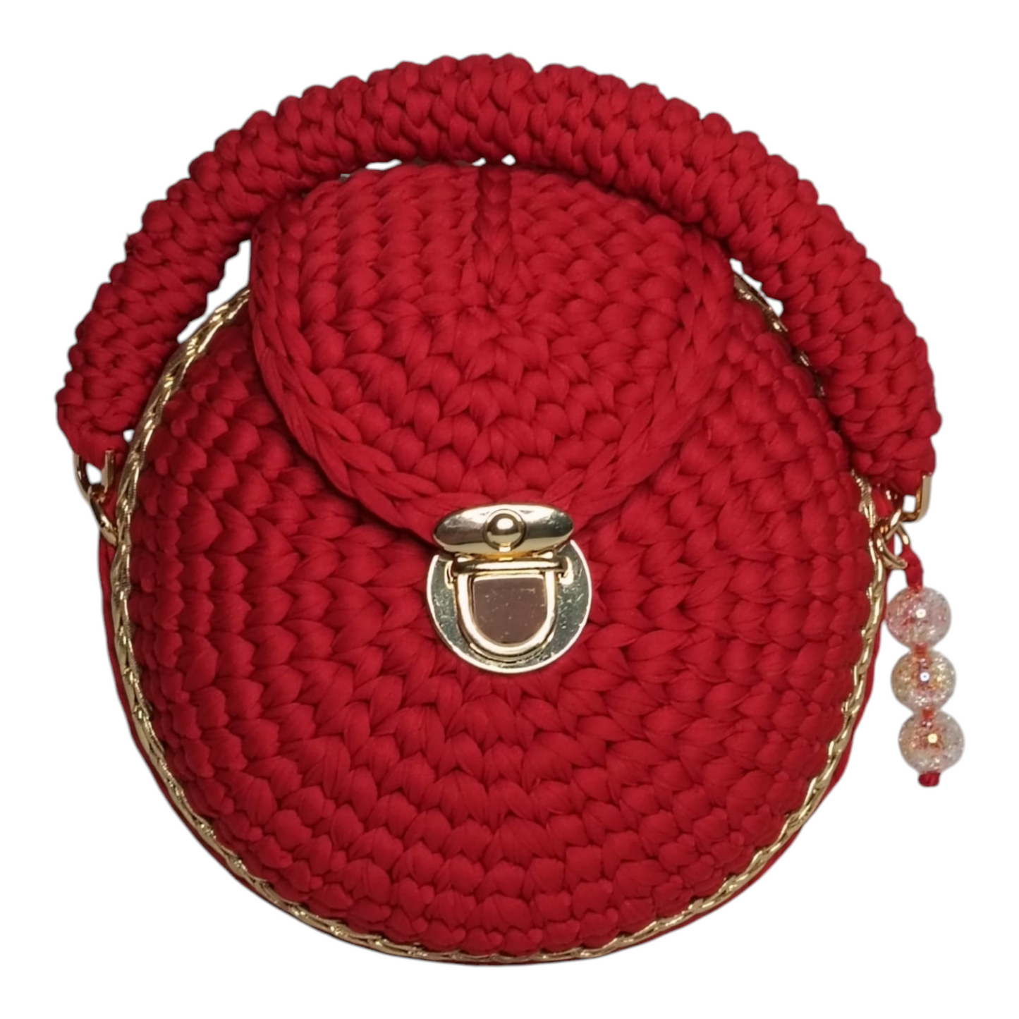 Bolso Lyssny granate y dorado