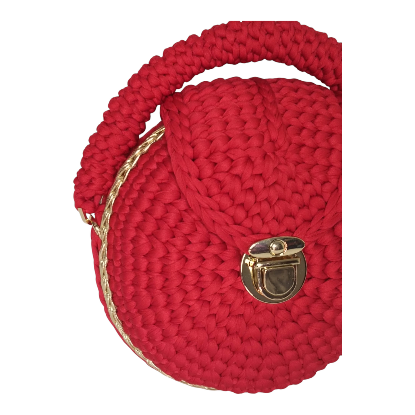 Bolso Lyssny granate y dorado
