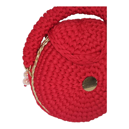 Bolso Lyssny granate y dorado