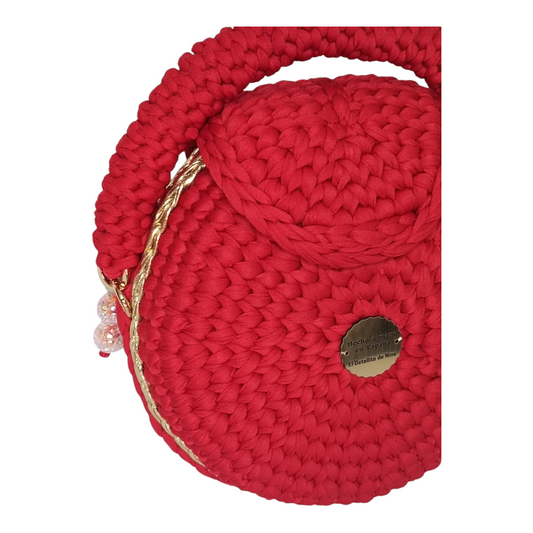 Bolso Lyssny granate y dorado