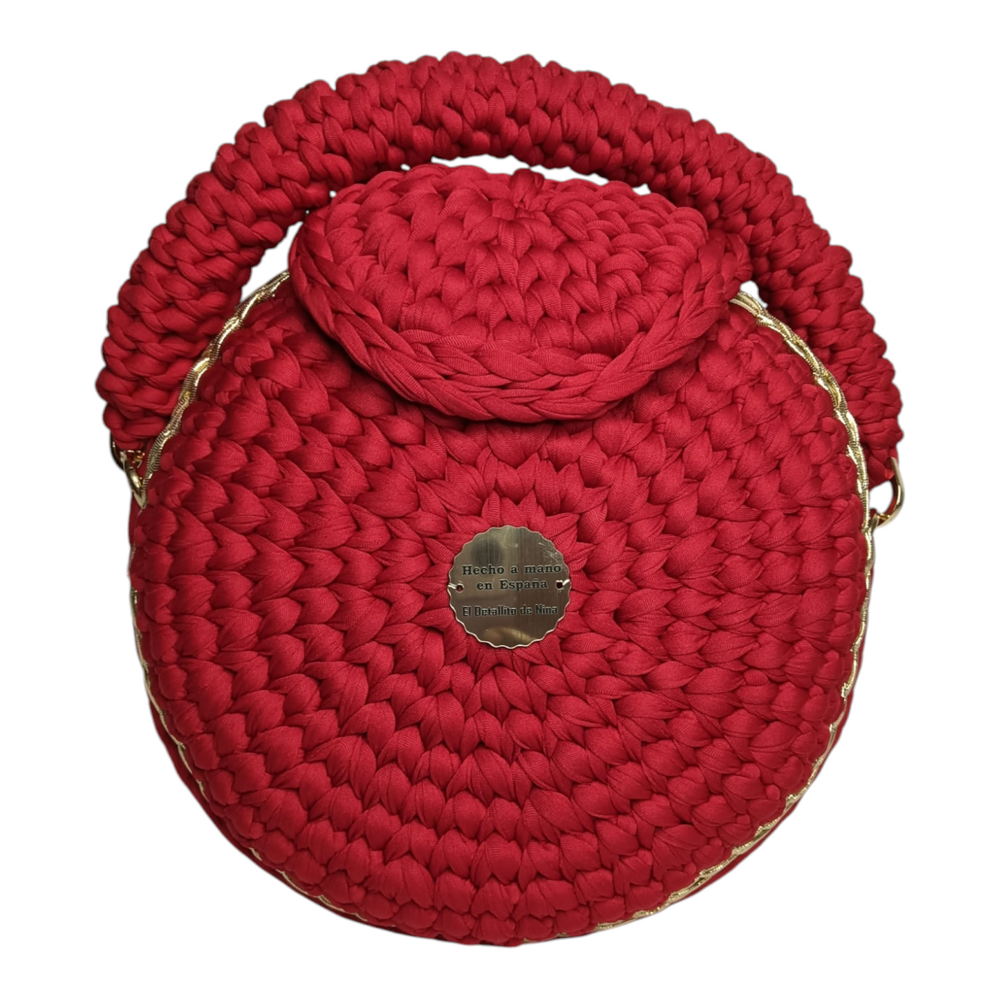 Bolso Lyssny granate y dorado