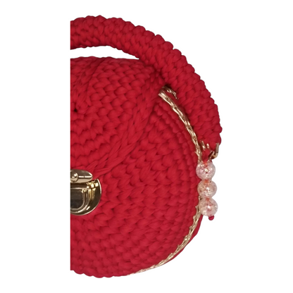 Bolso Lyssny granate y dorado