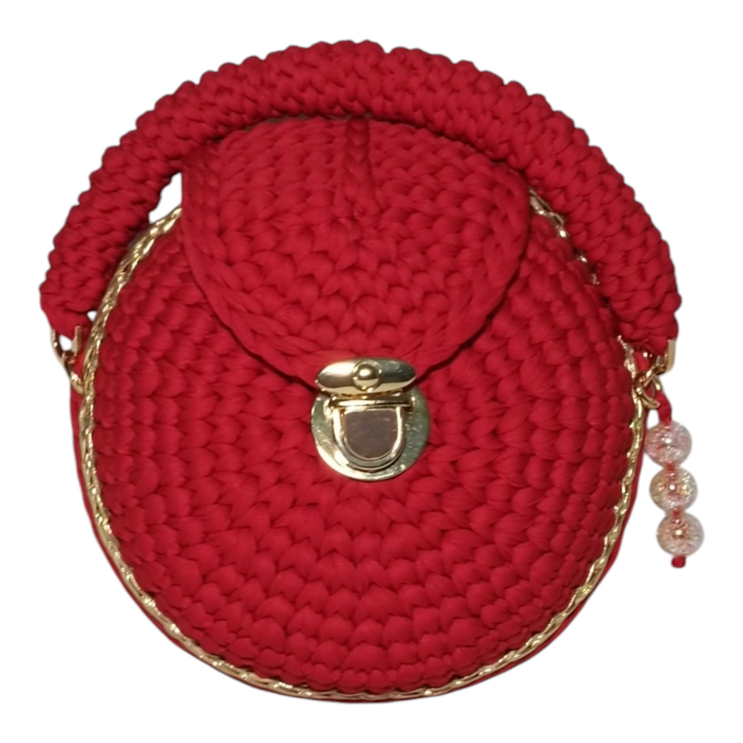 Bolso Lyssny granate y dorado
