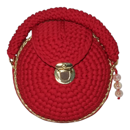 Bolso Lyssny granate y dorado