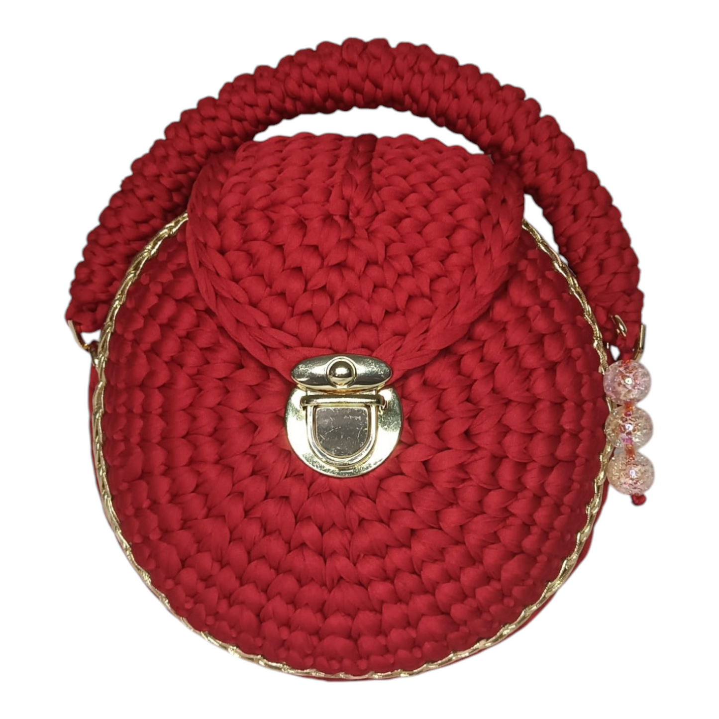 Bolso Lyssny granate y dorado