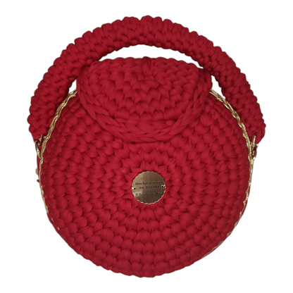 Bolso Lyssny granate y dorado