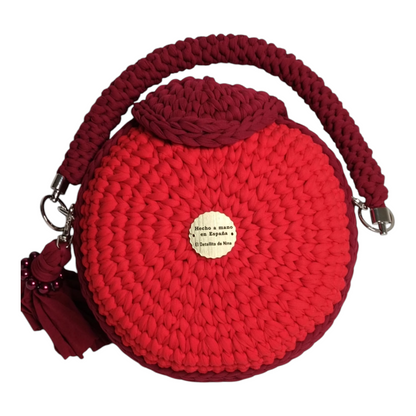 Bolso Lyssny rojo-burdeos