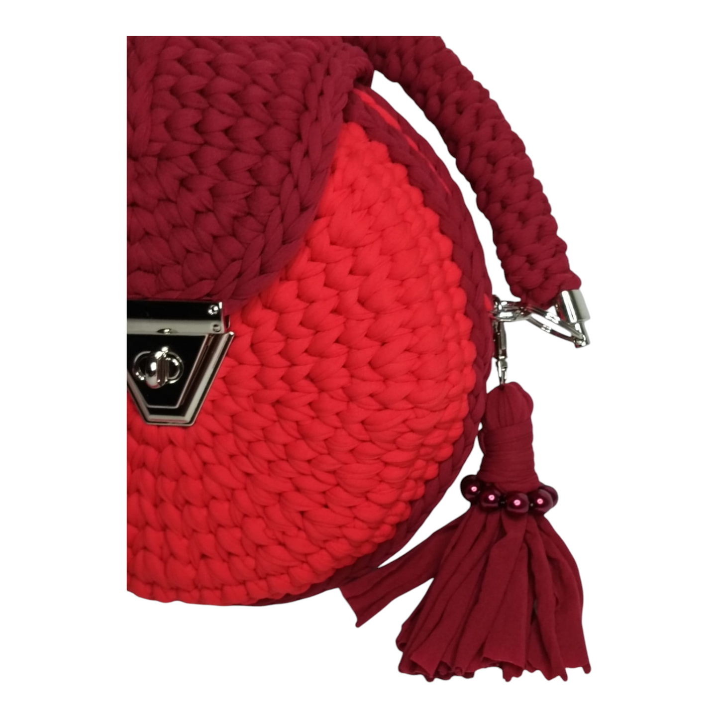 Bolso Lyssny rojo-burdeos
