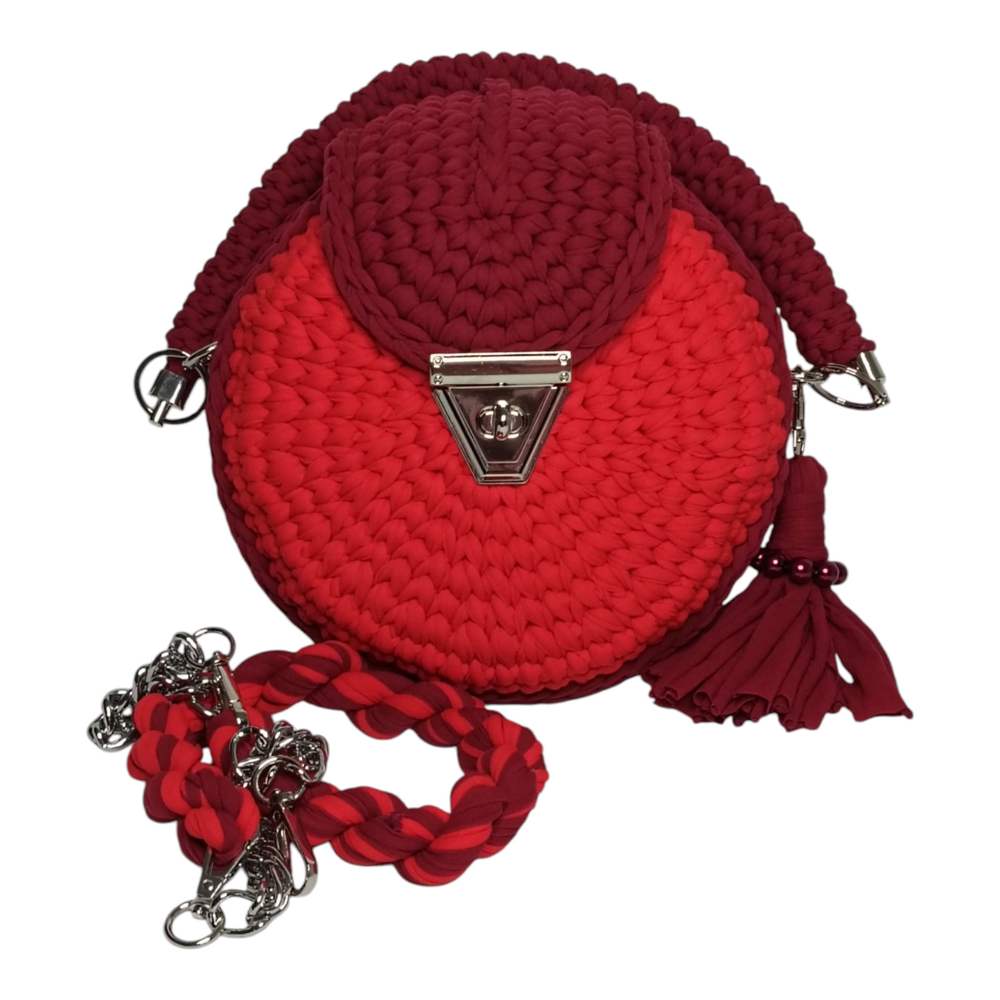 Bolso Lyssny rojo-burdeos