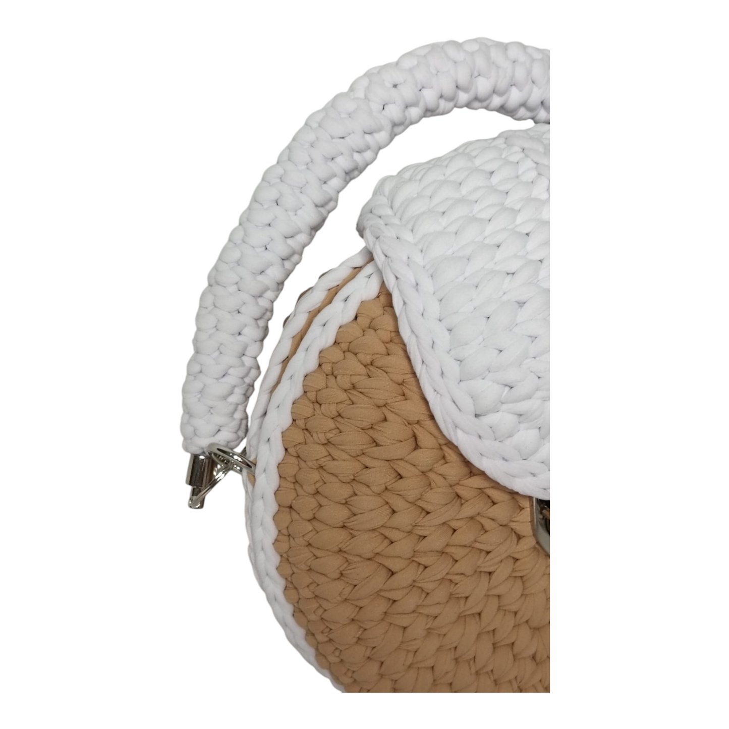 Bolso Lyssny blanco y beige