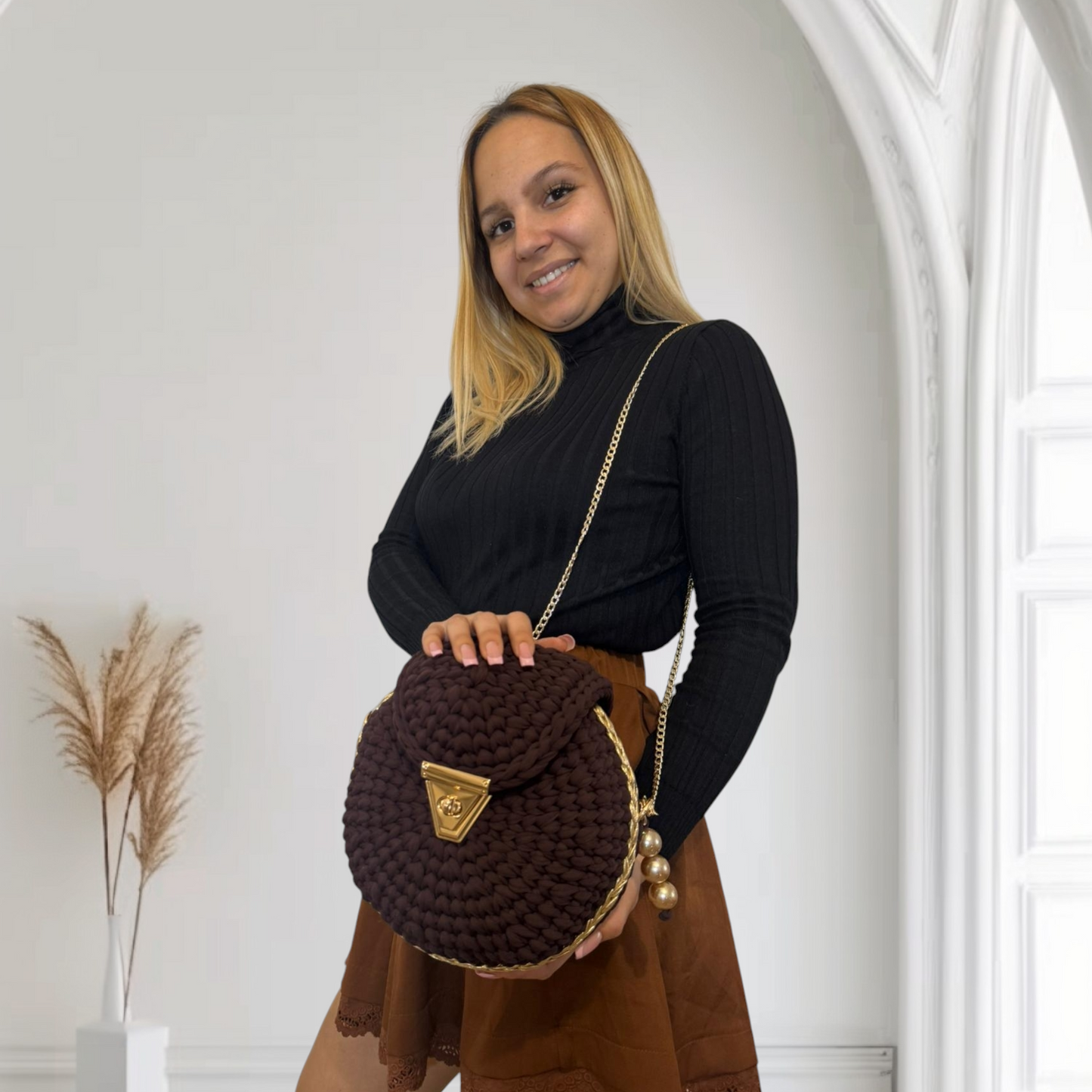 Bolso Lyssny marrón oscuro