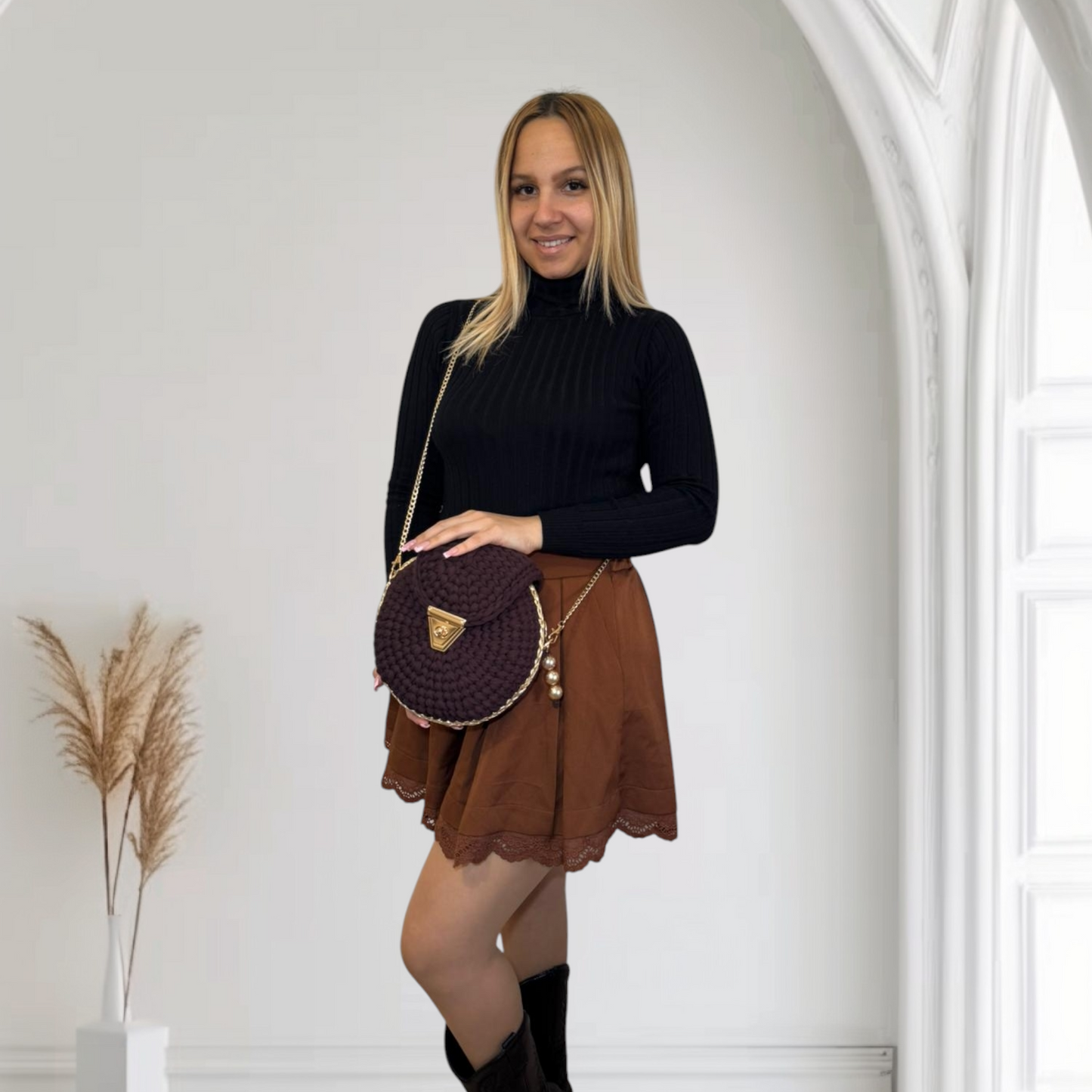 Bolso Lyssny marrón oscuro