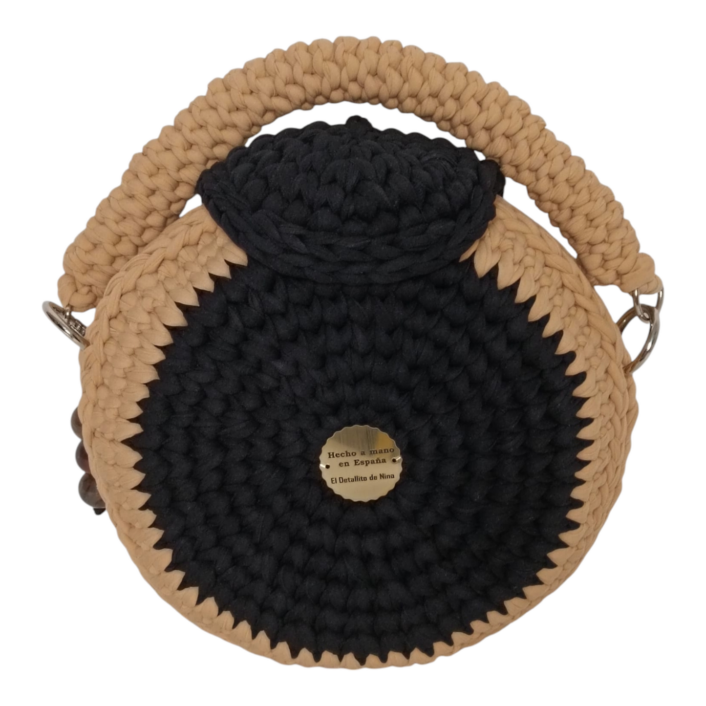 Bolso Lyssny negro y arena