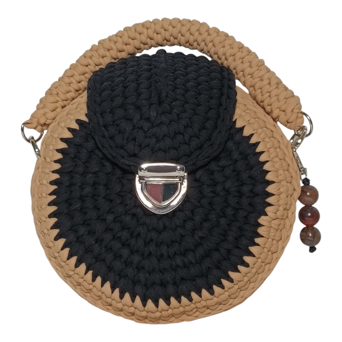 Bolso Lyssny negro y arena