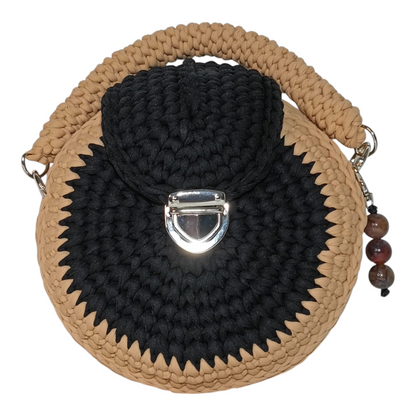 Bolso Lyssny negro y arena