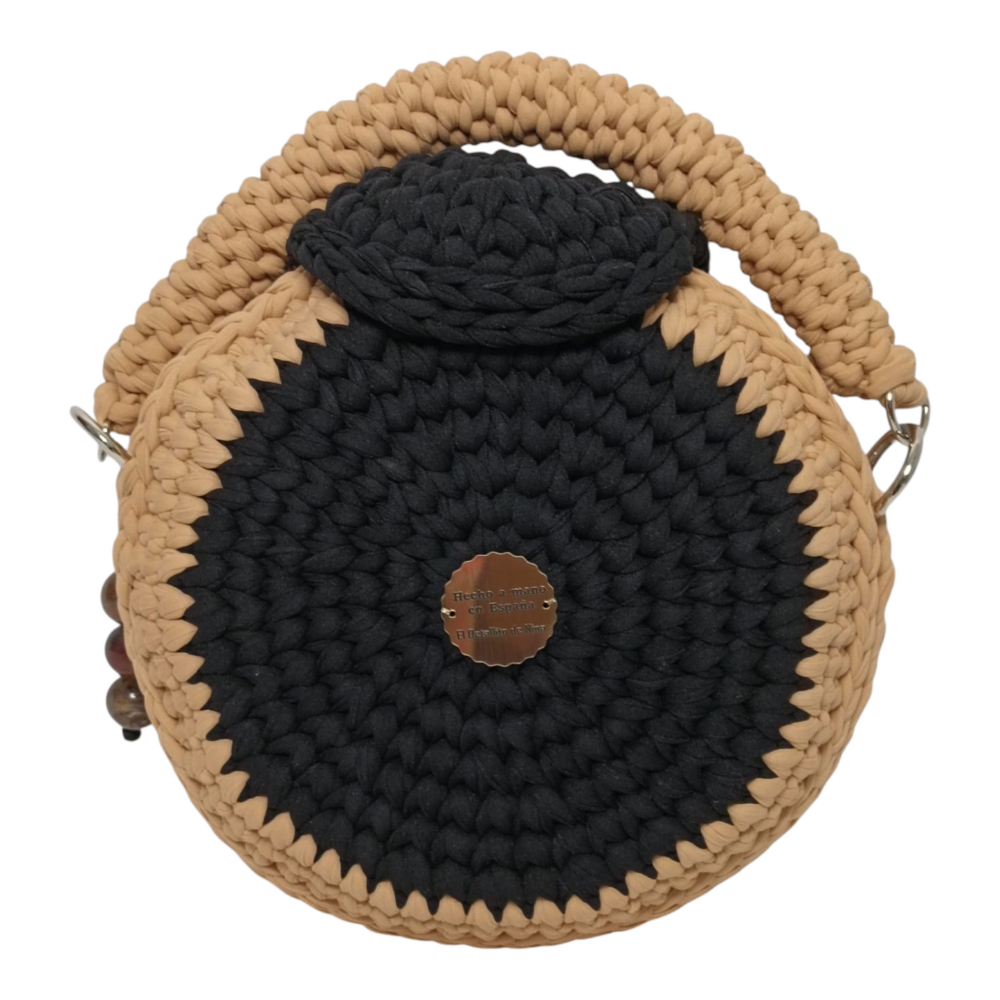 Bolso Lyssny negro y arena