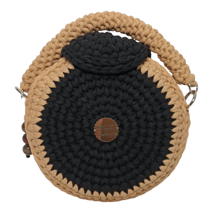 Bolso Lyssny negro y arena
