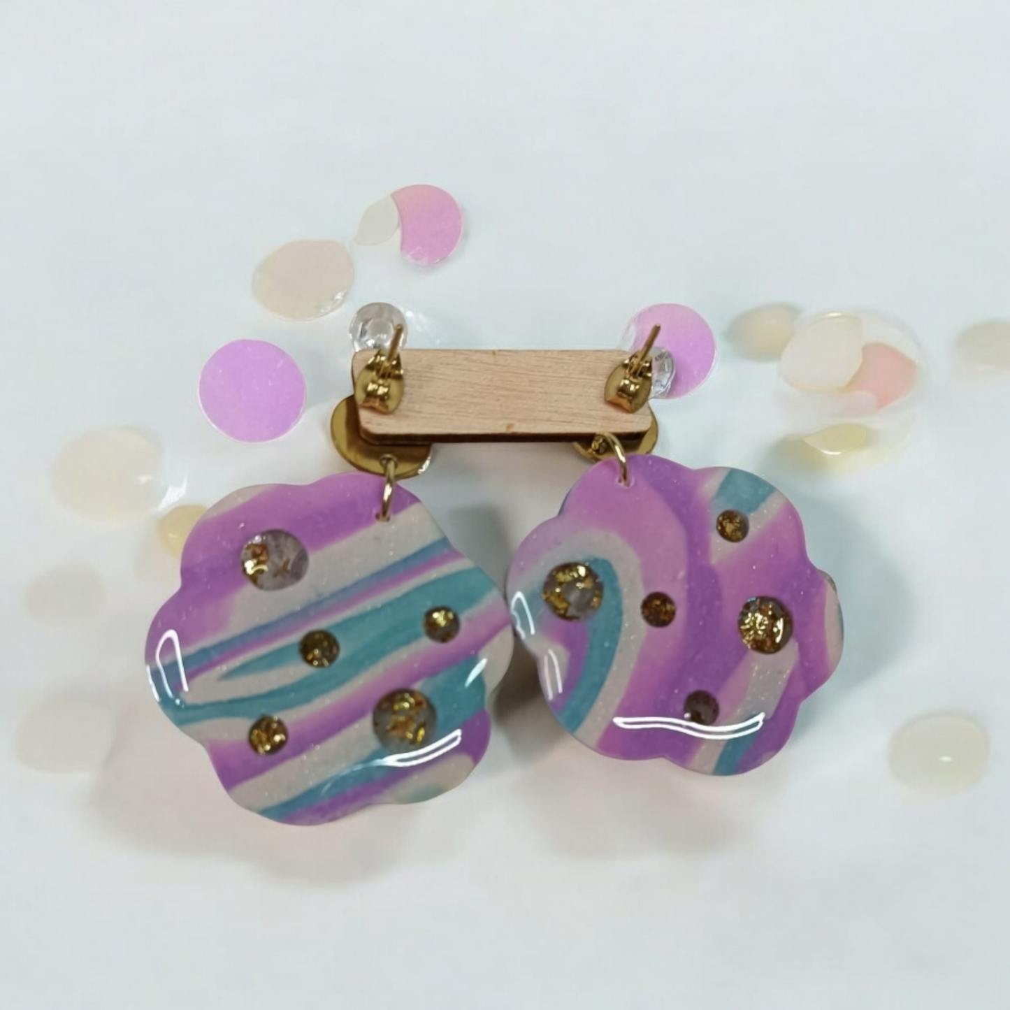 Pendientes multicolor