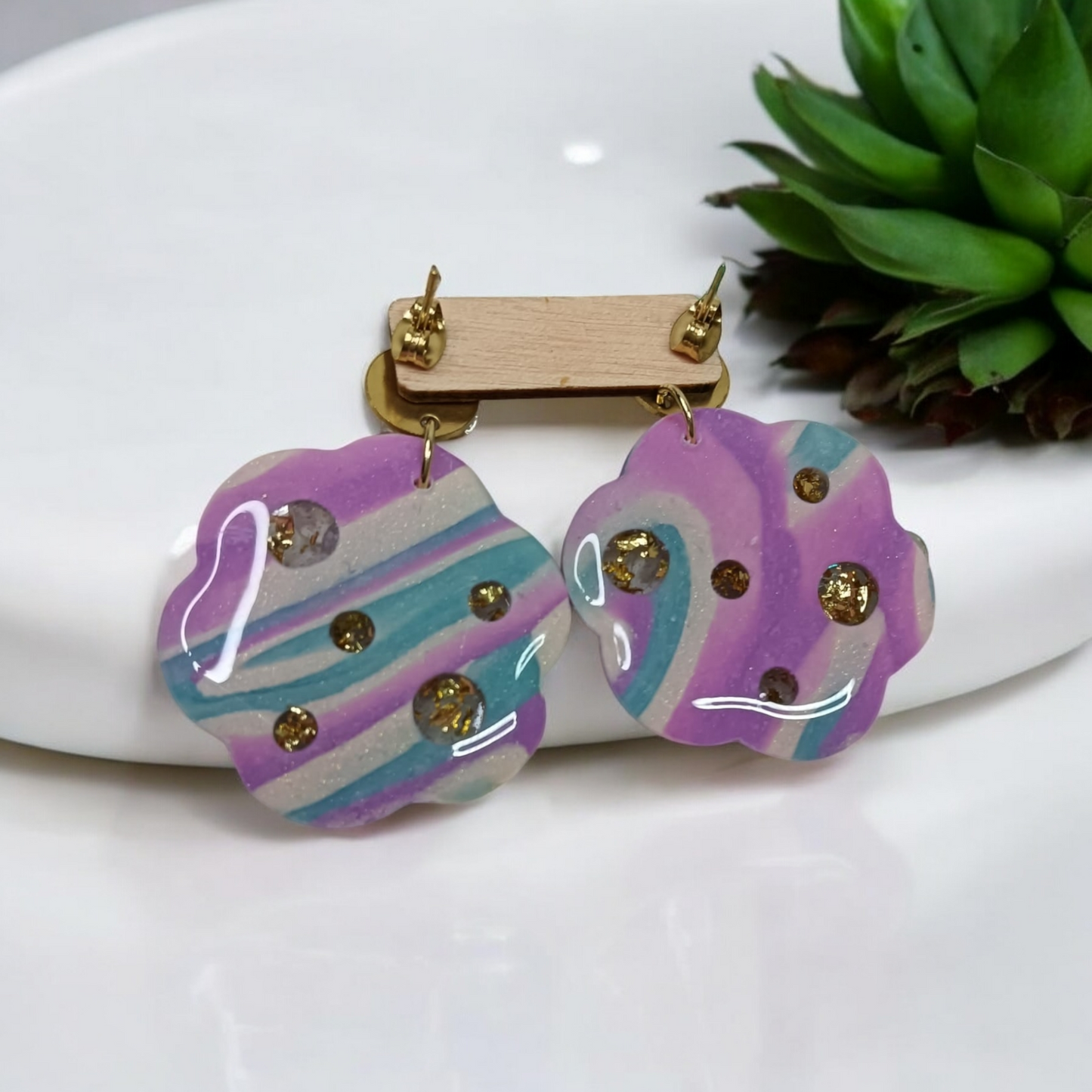 Pendientes multicolor